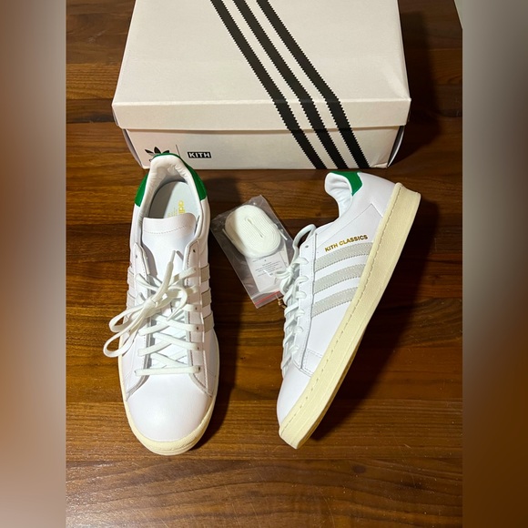 adidas Campus 80s Kith Classics White Green adidas Campus 80s Kith Classics White Green